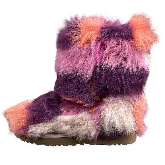 NWOT UGG Women’s Shag It Crazy Sun Kiss Patchwork Winter Boot Size US 6 - Picture 3 of 10